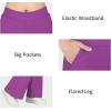imageBIG ELEPHANT Girls Flare Pants with Side PocketsSchool Uniform Bell Bottom Dress Pants Size 615 YearsDark Purple
