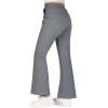 imageBIG ELEPHANT Girls Flare Pants with Side PocketsSchool Uniform Bell Bottom Dress Pants Size 615 YearsHeather Gray