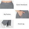 imageBIG ELEPHANT Girls Flare Pants with Side PocketsSchool Uniform Bell Bottom Dress Pants Size 615 YearsHeather Gray