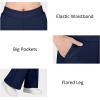 imageBIG ELEPHANT Girls Flare Pants with Side PocketsSchool Uniform Bell Bottom Dress Pants Size 615 YearsRoyal Blue
