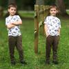 imageBIG ELEPHANT 3 Pack Boys Sweatpants Youth Cotton Athletic Joggers Pants with Pockets and DrawstringArmy Green Grey Dark Blue