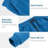 imageBIG ELEPHANT 3 Pack Boys Sweatpants Youth Cotton Athletic Joggers Pants with Pockets and DrawstringAsh GreyNavy BlueCyan