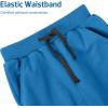 imageBIG ELEPHANT 3 Pack Boys Sweatpants Youth Cotton Athletic Joggers Pants with Pockets and DrawstringAsh GreyNavy BlueCyan