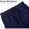 imageBIG ELEPHANT 3 Pack Boys Sweatpants Youth Cotton Athletic Joggers Pants with Pockets and DrawstringBlackDark GreyNavy Blue