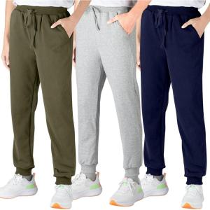 imageBIG ELEPHANT 3 Pack Boys Sweatpants Youth Cotton Athletic Joggers Pants with Pockets and DrawstringArmy Green Grey Dark Blue