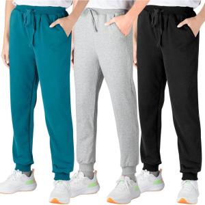 imageBIG ELEPHANT 3 Pack Boys Sweatpants Youth Cotton Athletic Joggers Pants with Pockets and DrawstringBlack Grey Royal Blue