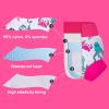 imageBIG ELEPHANT Baby Swim Diapers 3pcs Reusable Adjustable Washable Waterproof Swimming Diaper for Boys and Girls 6Months  5 YearsPurple Jellyfish