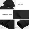 imageBIG ELEPHANT Boys Hooded Sweatshirt  100 CottonLightweight Long Sleeve Hoodie with Pocket for School ampamp Casual WearBlack