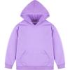 imageBIG ELEPHANT Boys Hooded Sweatshirt  100 CottonLightweight Long Sleeve Hoodie with Pocket for School ampamp Casual WearPurple