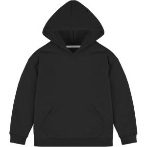 imageBIG ELEPHANT Boys Hooded Sweatshirt  100 CottonLightweight Long Sleeve Hoodie with Pocket for School ampamp Casual WearBlack