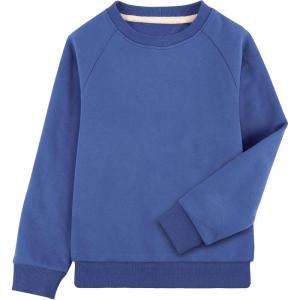 imageBIG ELEPHANT Boys Crewneck Sweatshirt Youth Fleece Sweatshirts Long Sleeve Basic Pullover Soft Warm Thin Fleece for KidsDenim Blue