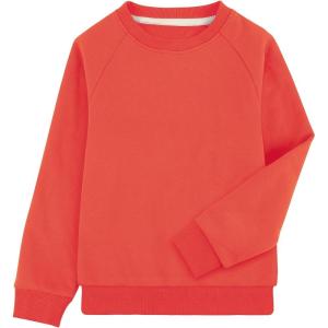 imageBIG ELEPHANT Boys Crewneck Sweatshirt Youth Fleece Sweatshirts Long Sleeve Basic Pullover Soft Warm Thin Fleece for KidsOrange
