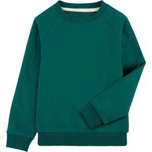 imageBIG ELEPHANT Boys Crewneck Sweatshirt Youth Fleece Sweatshirts Long Sleeve Basic Pullover Soft Warm Thin Fleece for KidsPeacock Blue