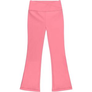 imageBIG ELEPHANT Girls Flare Leggings with Pockets Crossover High Waist Bell Bottom Yoga Pants for Dance ampamp Everyday WearPink