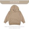 imageBIG ELEPHANT Boys Hooded Sweatshirt Fleece Pullover Hoodies Long Sleeve Warm Hoodie Sweatshirts with Pocket for KidsKhaki