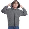 imageBIG ELEPHANT Boys Zip Up Hoodie Sweatshirt with Pockets Fleece ampamp Soft Cotton Coat for School and Daily WearDark Gray