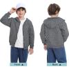 imageBIG ELEPHANT Boys Zip Up Hoodie Sweatshirt with Pockets Fleece ampamp Soft Cotton Coat for School and Daily WearDark Gray