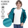 imageBIG ELEPHANT Boys Zip Up Hoodie Sweatshirt with Pockets Fleece ampamp Soft Cotton Coat for School and Daily WearPeacock Blue