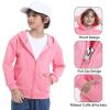 imageBIG ELEPHANT Boys Zip Up Hoodie Sweatshirt with Pockets Fleece ampamp Soft Cotton Coat for School and Daily WearPink