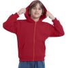 imageBIG ELEPHANT Boys Zip Up Hoodie Sweatshirt with Pockets Fleece ampamp Soft Cotton Coat for School and Daily WearRed