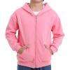 imageBIG ELEPHANT Boys Zip Up Hoodie Sweatshirt with Pockets Fleece ampamp Soft Cotton Coat for School and Daily WearPink