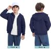 imageBIG ELEPHANT Boys Fleece Zip Up Hoodie Sweatshirt with Kangaroo Pockets  Soft Cotton Jacket for School ampamp Everyday WearNavy Blue