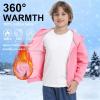imageBIG ELEPHANT Boys Fleece Zip Up Hoodie Sweatshirt with Kangaroo Pockets  Soft Cotton Jacket for School ampamp Everyday WearPink