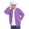 imageBIG ELEPHANT Boys Fleece Zip Up Hoodie Sweatshirt with Kangaroo Pockets  Soft Cotton Jacket for School ampamp Everyday WearPurple