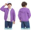 imageBIG ELEPHANT Boys Fleece Zip Up Hoodie Sweatshirt with Kangaroo Pockets  Soft Cotton Jacket for School ampamp Everyday WearPurple