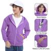 imageBIG ELEPHANT Boys Fleece Zip Up Hoodie Sweatshirt with Kangaroo Pockets  Soft Cotton Jacket for School ampamp Everyday WearPurple