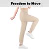 imageBIG ELEPHANT 3 Pack Girls Joggers with Pockets High Waisted Kids Athletic Pants for Yoga RunningPink  Purple  Khaki