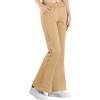 imageBIG ELEPHANT Girls Fleece Flared Pants  Soft Bell Bottom Style with Pockets for School Parties ampamp Everyday OutfitsKhaki