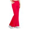 imageBIG ELEPHANT Girls Fleece Flared Pants  Soft Bell Bottom Style with Pockets for School Parties ampamp Everyday OutfitsRed