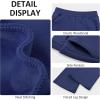 imageBIG ELEPHANT Girls Fleece Flared Dress Pants  Soft Bell Bottom Uniform Pants with Pockets for School or Daily WearNavy Blue