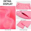 imageBIG ELEPHANT Girls Fleece Flared Dress Pants  Soft Bell Bottom Uniform Pants with Pockets for School or Daily WearPink