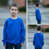 imageBIG ELEPHANT Boys Crewneck Sweatshirt  Cotton Long Sleeve Pullover for Kids Toddler to Teen School and Everyday WearSapphire Blue