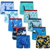 imageBIG ELEPHANT Boys Boxer Briefs 10Pack Toddler 100 Cotton Dinosaur Print Underwear Soft and Breathable Sizes 3T9YBlue Dinosaur