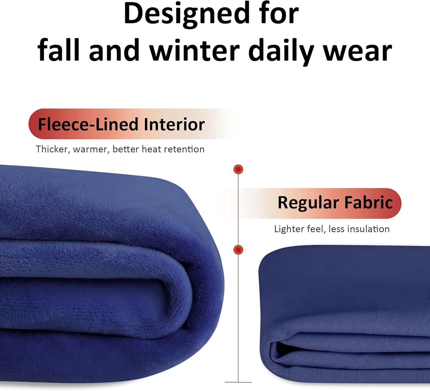 imageBIG ELEPHANT Girls Fleece Flared Dress Pants  Soft Bell Bottom Uniform Pants with Pockets for School or Daily WearNavy Blue