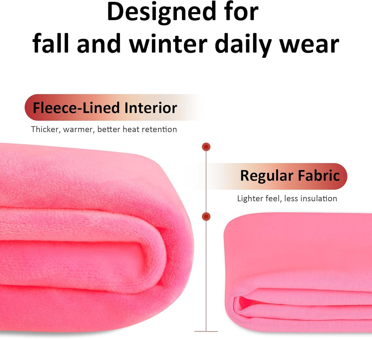 imageBIG ELEPHANT Girls Fleece Flared Dress Pants  Soft Bell Bottom Uniform Pants with Pockets for School or Daily WearPink