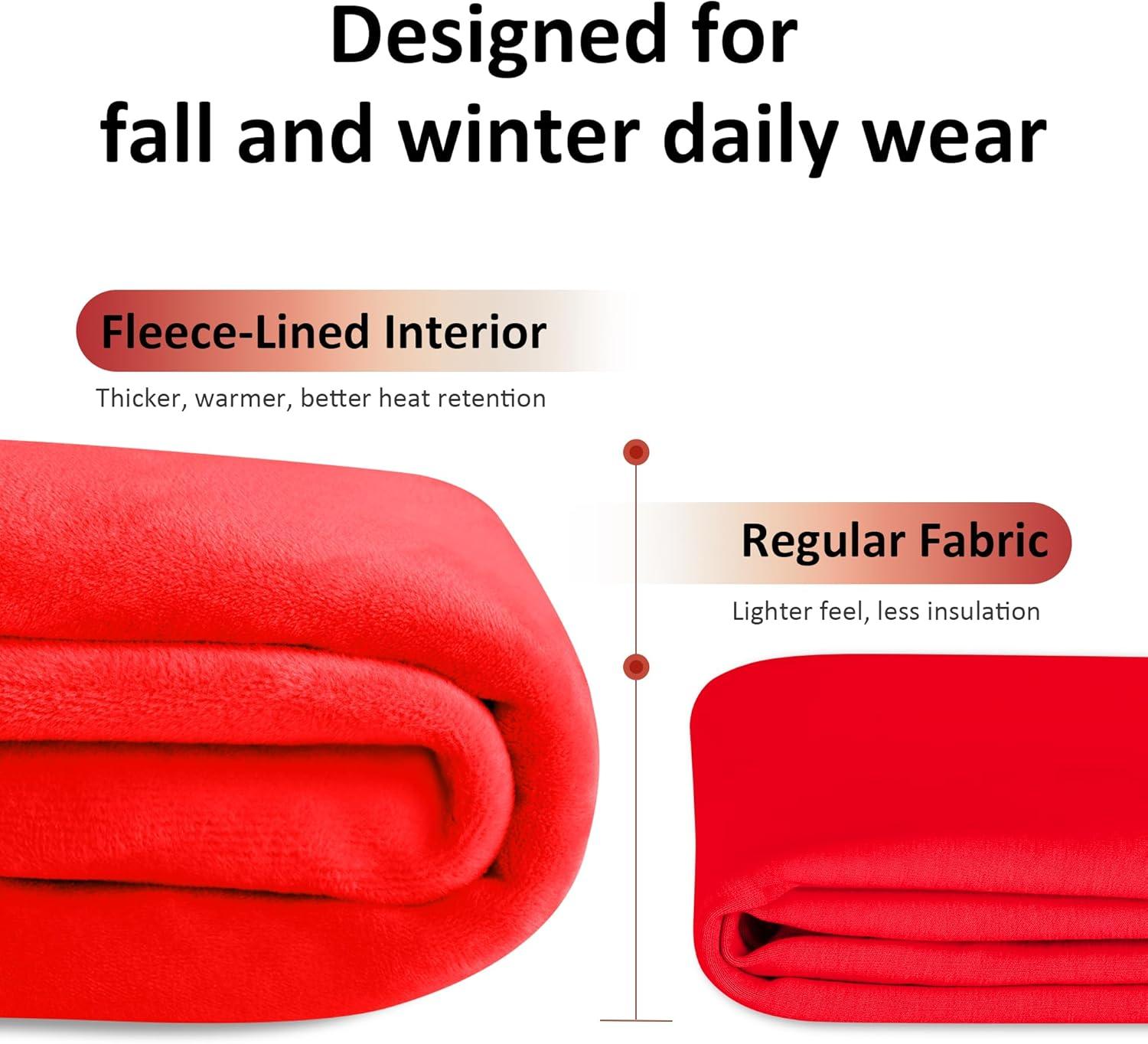 imageBIG ELEPHANT Girls Fleece Flared Dress Pants  Soft Bell Bottom Uniform Pants with Pockets for School or Daily WearRed