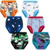 imageBIG ELEPHANT 6Pack Potty Training Pants  100 Cotton Absorbent Toddler Underwear for Boys and Girls 12M10YGreen Dinosaur