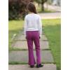image:imageBIG ELEPHANT Girls Flare Pants with Side Pockets  Casual Bell Bottom Dress Pants for Girls Size 615 YearsDark Purple