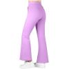 image:imageBIG ELEPHANT Girls Flare Pants with Side Pockets  Casual Bell Bottom Dress Pants for Girls Size 615 YearsPurple