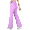 image:imageBIG ELEPHANT Girls Flare Pants with Side Pockets  Casual Bell Bottom Dress Pants for Girls Size 615 YearsPurple