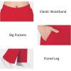 image:imageBIG ELEPHANT Girls Flare Pants with Side Pockets  Casual Bell Bottom Dress Pants for Girls Size 615 YearsRed