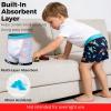 image:imageBIG ELEPHANT 6 Pack Toddler Potty Training Pants for Boys and Girls  100 CottonUnisex Absorbent Boxer StyleBlue Dinosaur