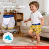 image:imageBIG ELEPHANT 6 Pack Toddler Potty Training Pants for Boys and Girls  100 CottonUnisex Absorbent Boxer StyleRed Cars