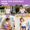 image:imageBIG ELEPHANT 6Pack Girls Boxer Briefs  100 Cotton Underwear Super Soft amp Breathable Kids PantiesPurple Flowers