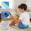 image:imageBIG ELEPHANT Boys Boxer Briefs 10Pack 100 Cotton Toddler amp Big Kids Underwear Soft Breathable Underpants Sizes 4T9YBlue Dinosaur
