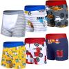image:imageBIG ELEPHANT 6 Pack Toddler Potty Training Pants for Boys and Girls  100 CottonUnisex Absorbent Boxer StyleRed Cars